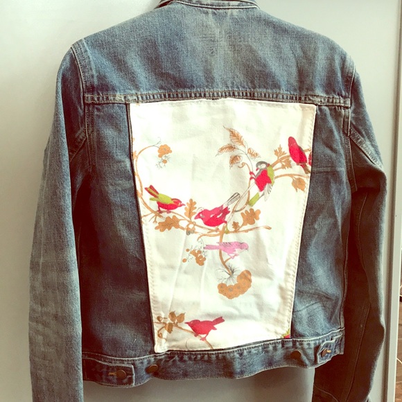 custom jean jacket with picture on back